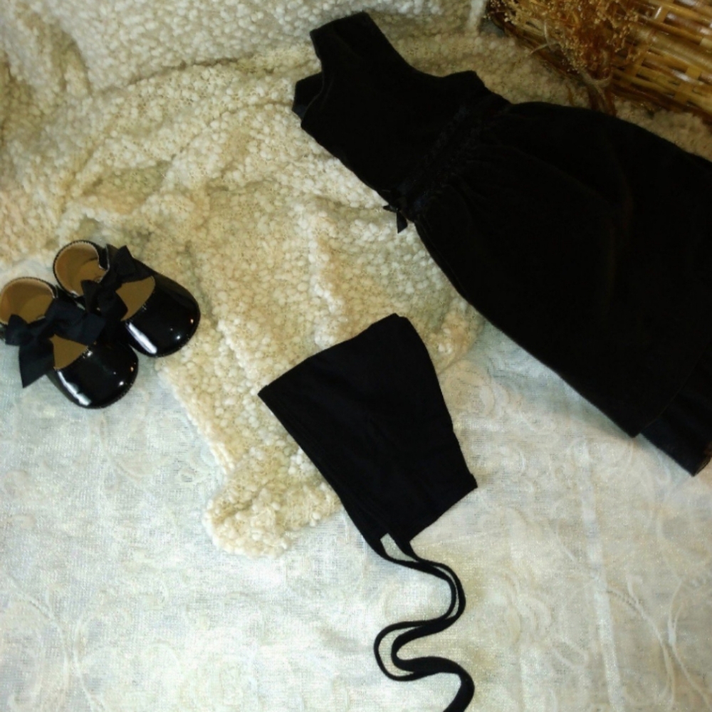 Gothic Baby Bonnet